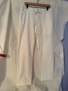 H&M Men's White Drawstring Chinos